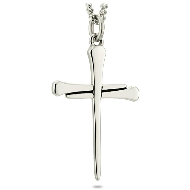 Figaro 3 MM Chain Stainless Steel Choice 18 20 & 24 Inches Elegant Bright Women Engrave Cross Necklace Figaro 3 MM Chain Stainless Steel Choice 18 20 & 24 Inches Elegant Bright Women Engrave Cross Necklace